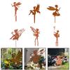 Metal Iron Butterfly Fairy Craft for Garden and Lawn Outdoor Decoration Suitable for Indoor Display on Table or Shelf