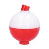 Fishing Ball Shaped Floats ABS Round Buoy Bobbers Fishing Bait Accessories Red White45mm 1.8in