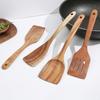 Solid Wood Cooking Spatula Non Stick Pan Stir Fry Spatula Long-handled Shovels  Fried Egg