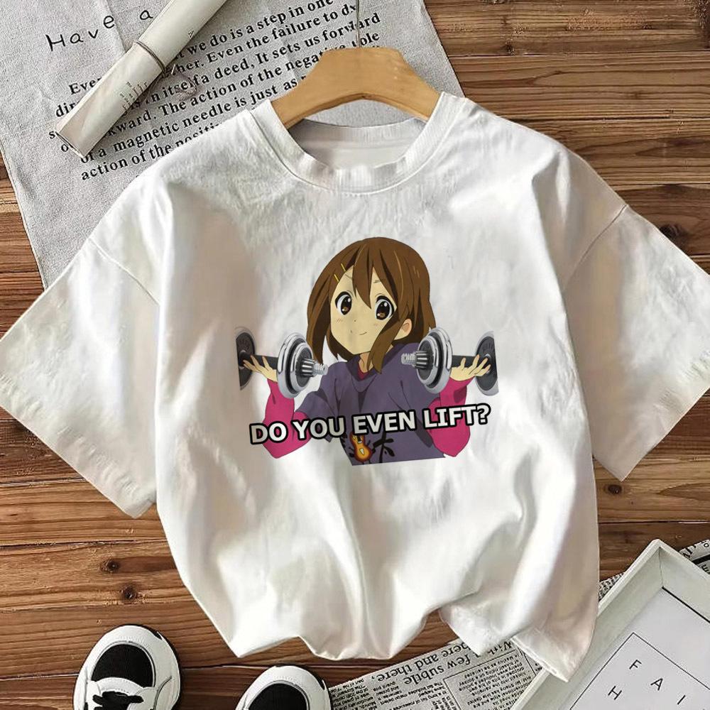 K-on Ho-kago Tea Time Graphic T-shirt Vintage Washed Slice of Life Anime Merch Harajuku Unisex Oversized Short Sleeve Tee Tops