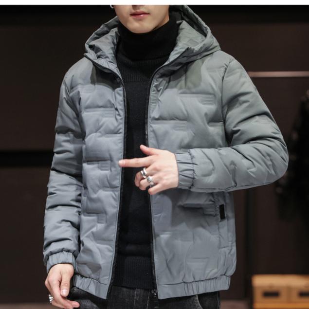 New Men's Winter Jacket Fashion Casual Thickened Down Cotton Warm Parkas Male All-match Lightweight Cold-proof Warm Hooded Coats