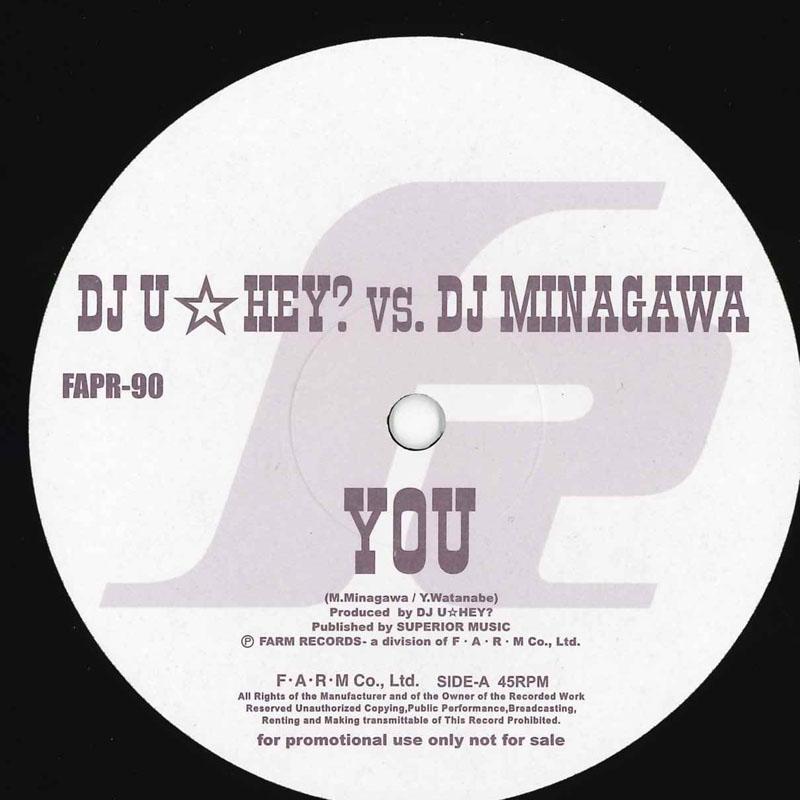 12inch Record DJ U  HEY  DJ MINAGAWA  CARIBBE  You  Religion FAPR90 Farm Records Japan Dance  Electronica Used
