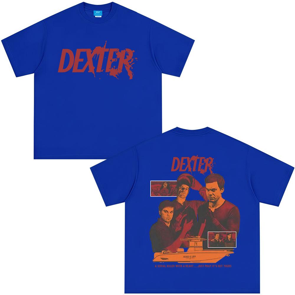 TV Play Dexter Morgan Graphic Tshirts Unisex Women Clothing Casual Cotton Short Sleeves Oversized T Shirts Fashion Vintage Tshirt