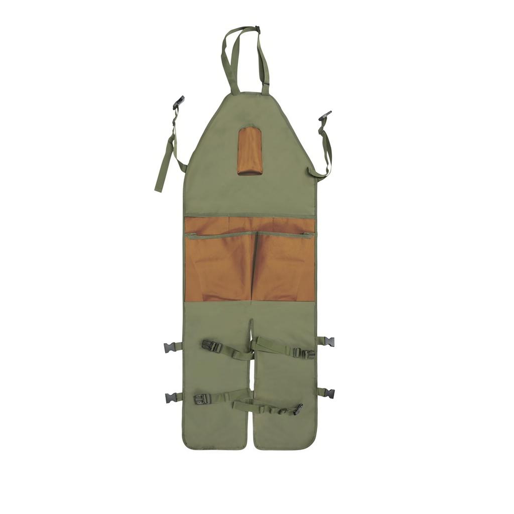Gartenschürze,Schürze Mann,Ernteschürze mit Taschen,Wasserdicht,Verstellbar,Verstärkte Knie zum Rasenmähen und Rasenpflege
