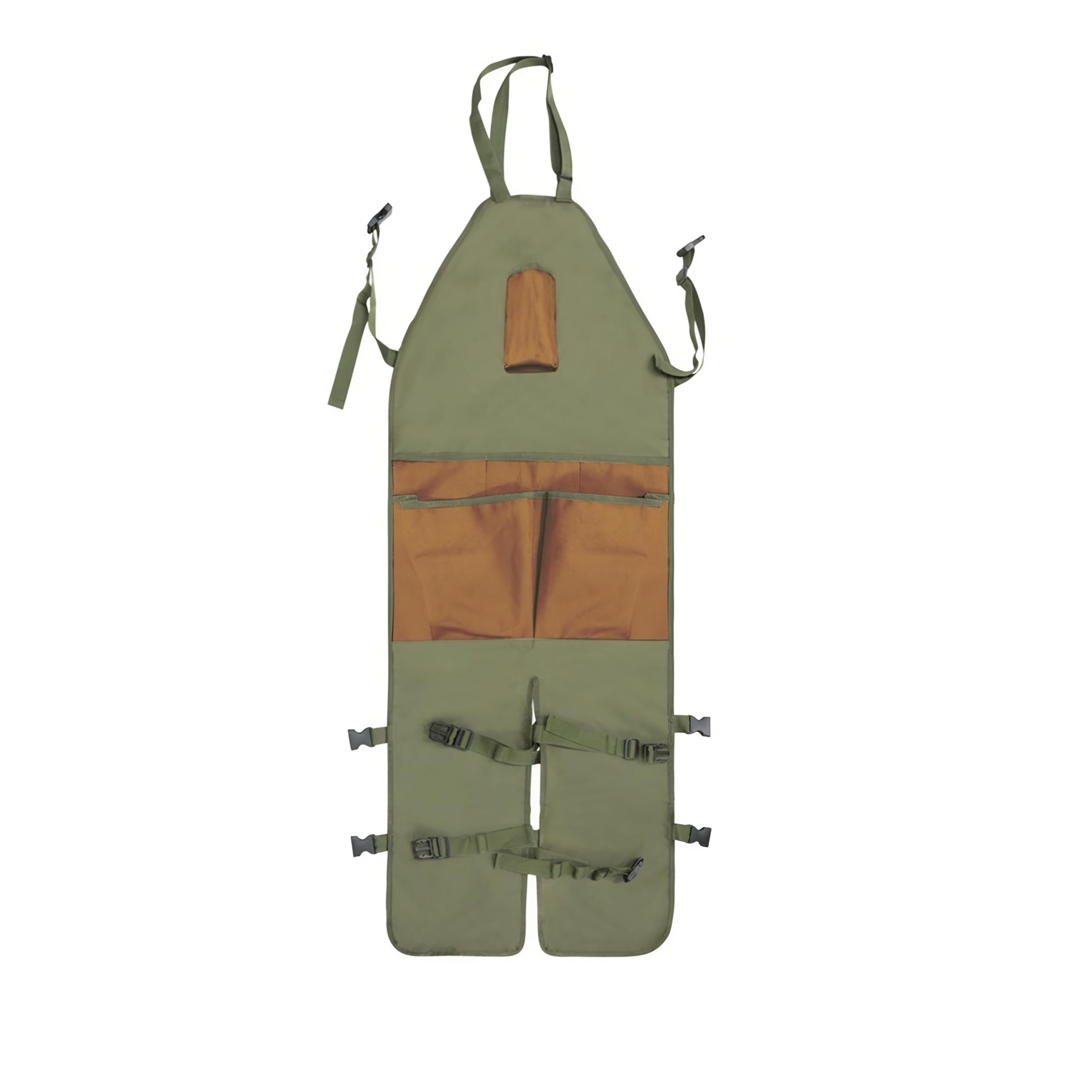 

Garden apron,Apron Man,Harvest Apron with Pockets,Waterproof,Adjustable,Reinforced Knees for Mow Grass and Lawn Mowing коричневый