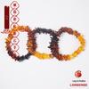 Natural Baltic Amber Rainbow Stone Bracelet - New Chinese Style, Purified Water