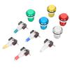 32mm Arcade Game Push Button 5 Colors LED Light Self Reset DIY Arcade Machine Button Switch for Gamepads
