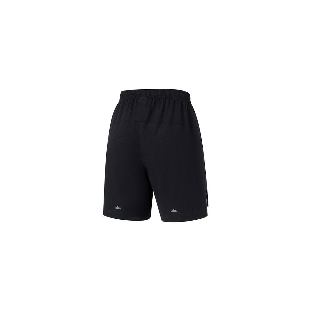 Li Ning Chinese Cultuur Serie Briefpatroon Bedrukte Casual Sportshorts Heren Shorts Zwart AKST257-1