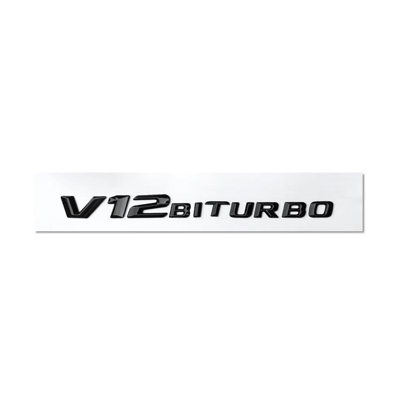 Compatible with Mercedes-Benz V8 BITURBO, C63, G63, S65, and V12 Turbo Fender Badges and Emblems.
