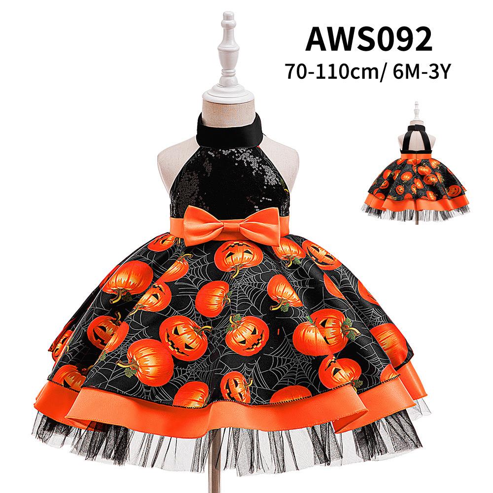 Satijnen Prinsessenjurken Collectie voor Kinderen, Halloween Meisjes Rollenspel Formele Jurk