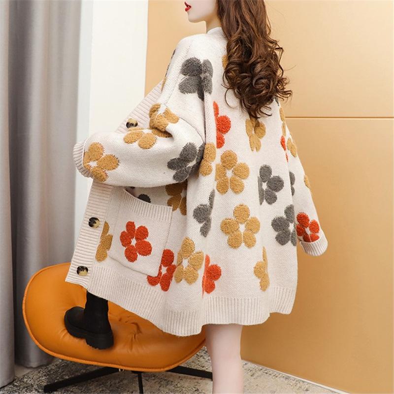 2023 Autumn/Winter Women's Sweet Japanese Style Knitted Cardigan Sweater Coat