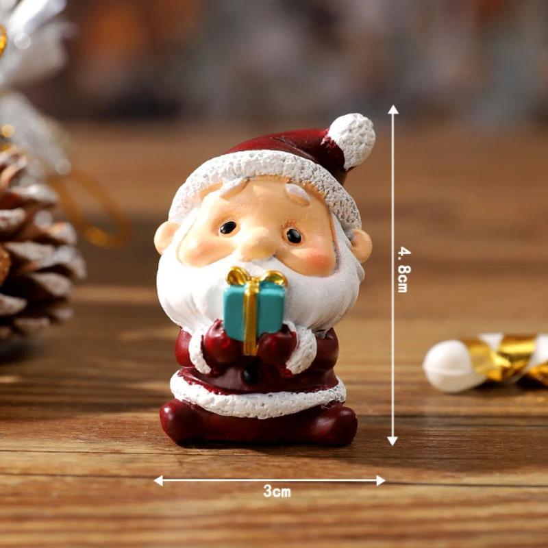 Cute Santa Claus Christmas Ornaments Christmas Tree Decorations Cartoon Animal Christmas Supplies Desktop Decorations for Kids