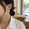 Gold Color Simulated Pearl Earrings Imitation Pearl Vintage Retro Jewelry  For Women