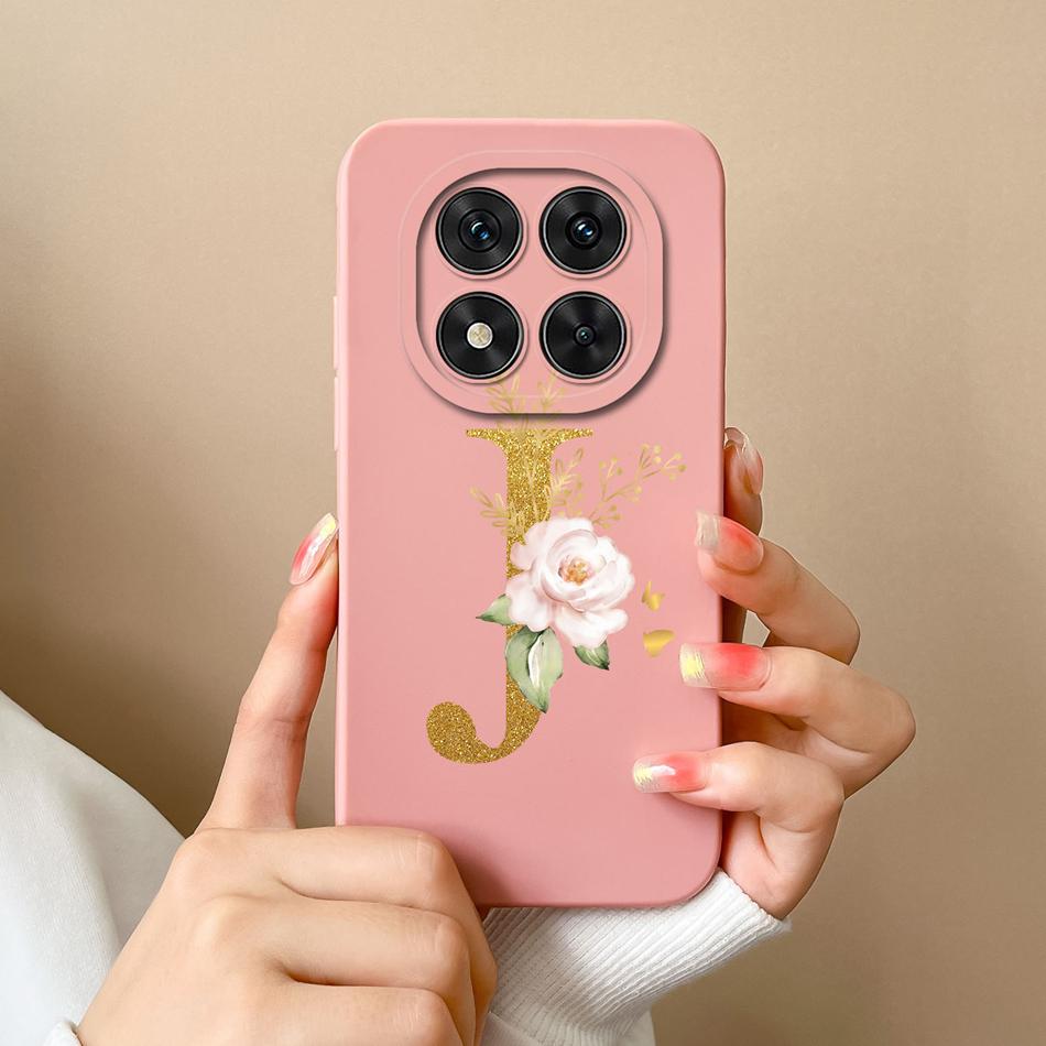 Case For Redmi Note 14 Pro Plus Simple Letter Soft Liquid Silicone Shockproof Phone Cover For Redmi Note14 14Pro 4G 5G Fundas