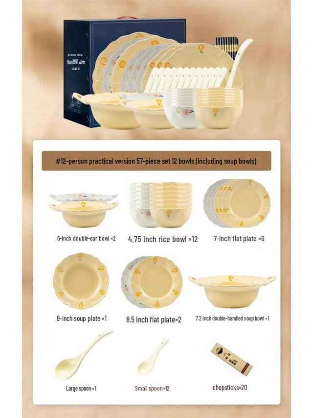 Mod Lanka Matte Glaze 57-Piece Dinnerware Set