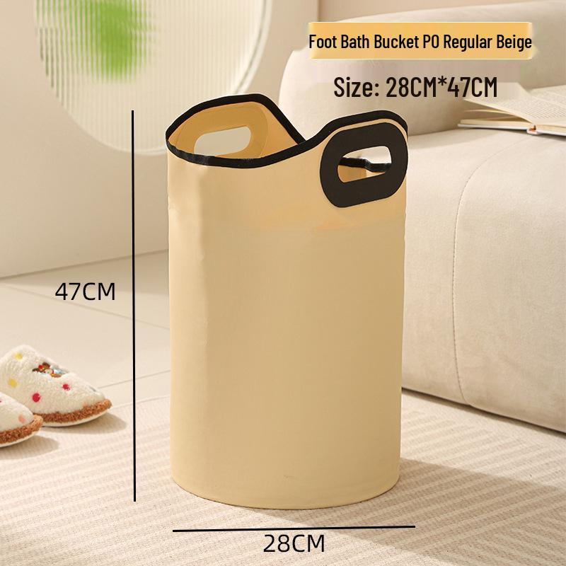 Portable Foldable Insulated Foot Bath Bucket for Adults - High Deep Over Calf Design