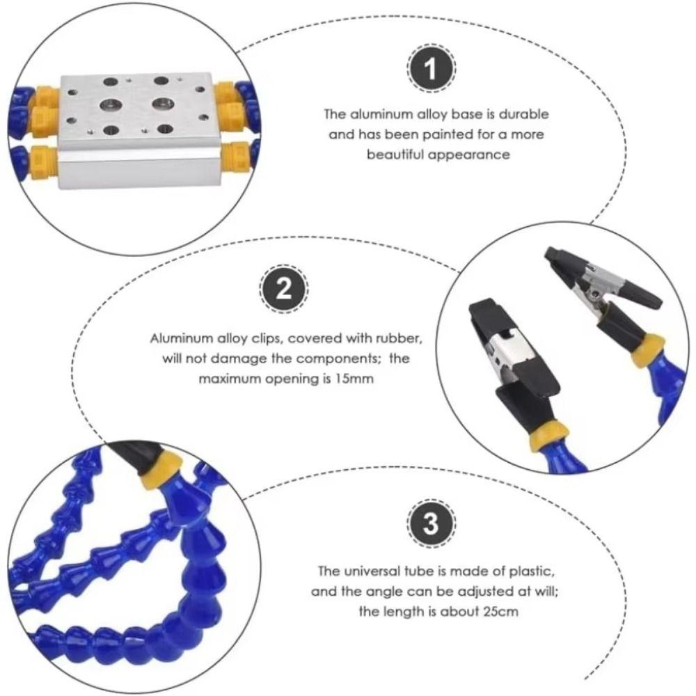 Flexible Arm Welding Table Clamp 1-6 Arms Welding Fixture Station  DIY Workshop
