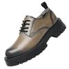 Thick soled men's leather shoes Fashionable minimalist and versatile style Outdoor Business Party Daily wedding and office shoes