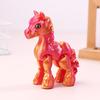 3D Printed Toy Sunshine Rainbow Horse Simulated Statue Cute Pony Joint Tail Movable Figurine Office Decor Children'S Gift
