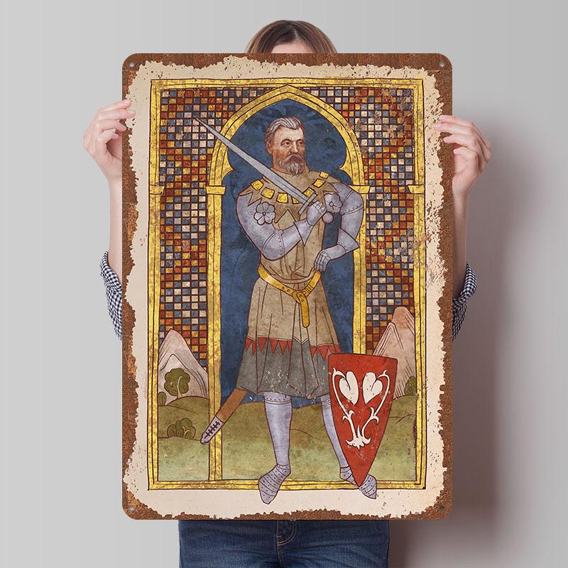 Kingdom Come Deliverance Poster in Latta Arte da Parete Personalizzabile Segni in Latta Metallici Retro Vintage per Casa e Decorazione Gaming