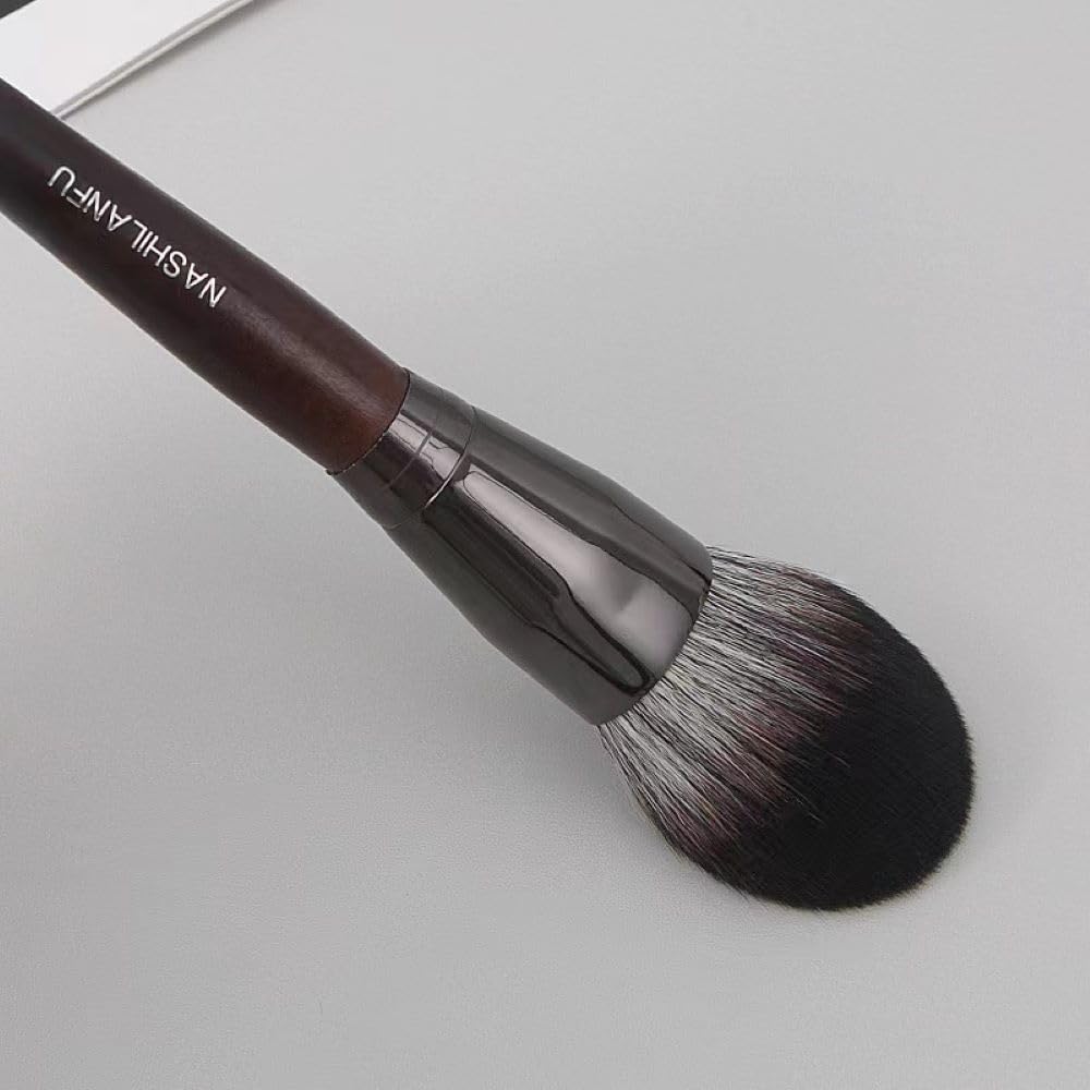 ALLEVG Makeup Brush Set of featuring goat hair Gentle on the with wooden Suitable for beginners and sensitive and Made with goat A popular gift for