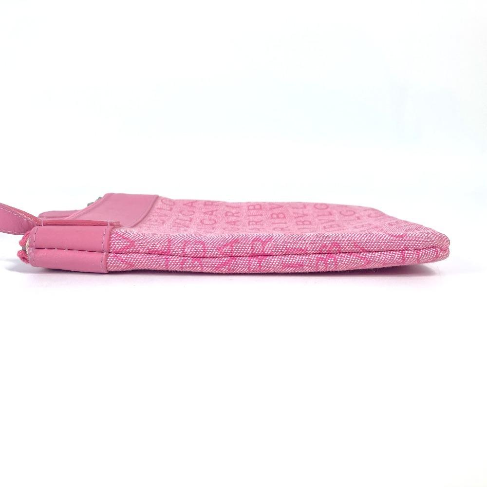BVLGARI Logo mania Crossbody bag Pochette Shoulder Bag Canvas/Leather pink