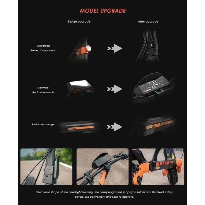 Scooter Électrique KuKirin G3 Édition 2024 - Moteur 1200 W - Batterie 52 V -- 18 Ah - Pneus 10,5 Pouces
