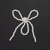 Handcrafted Beaded Bow Pearl Hair Clip & DIY Accessory