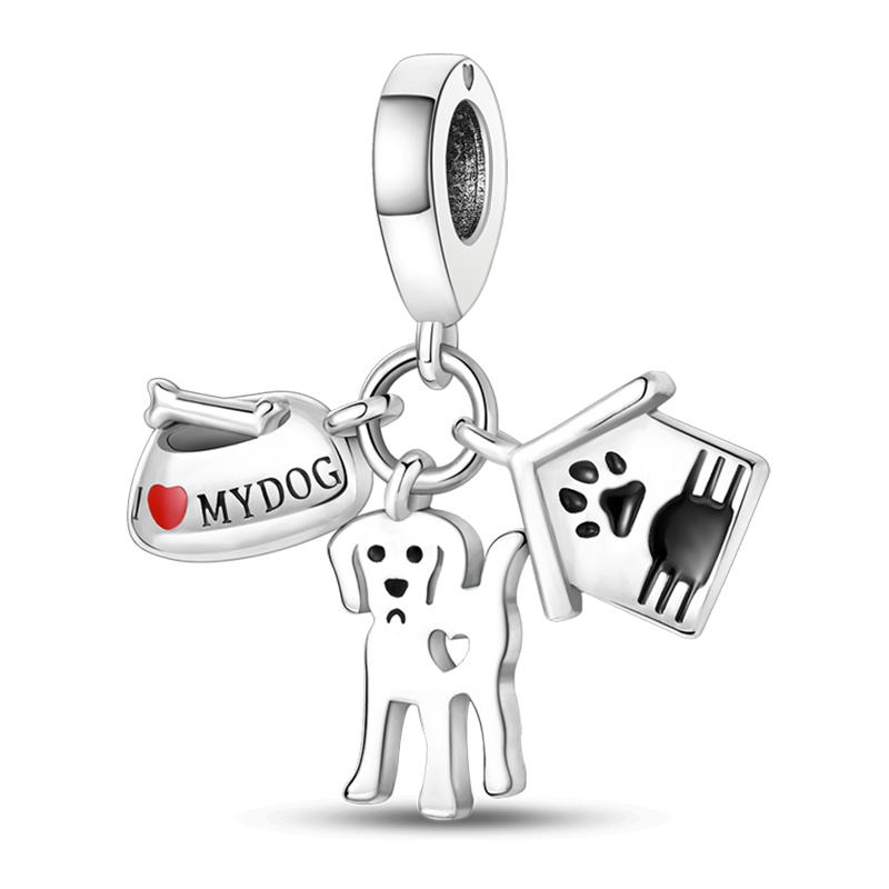 Jungfräuliches Kupfermetall Koala Elefant Kaninchen Haustier 3mm Charm Perlenkomponenten Perlenkomponenten Anhängerperlenkomponenten Ideal Entworfen für Geburtstage Hoch