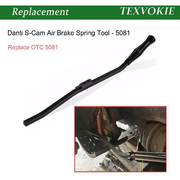 5081 S-Cam Air Brake Spring Tool, Brake Shoes Installer Tool for Heavy Duty Tractors Trailers Diesel Drive Semi-Truck Replace Brake Shoe, Efficient