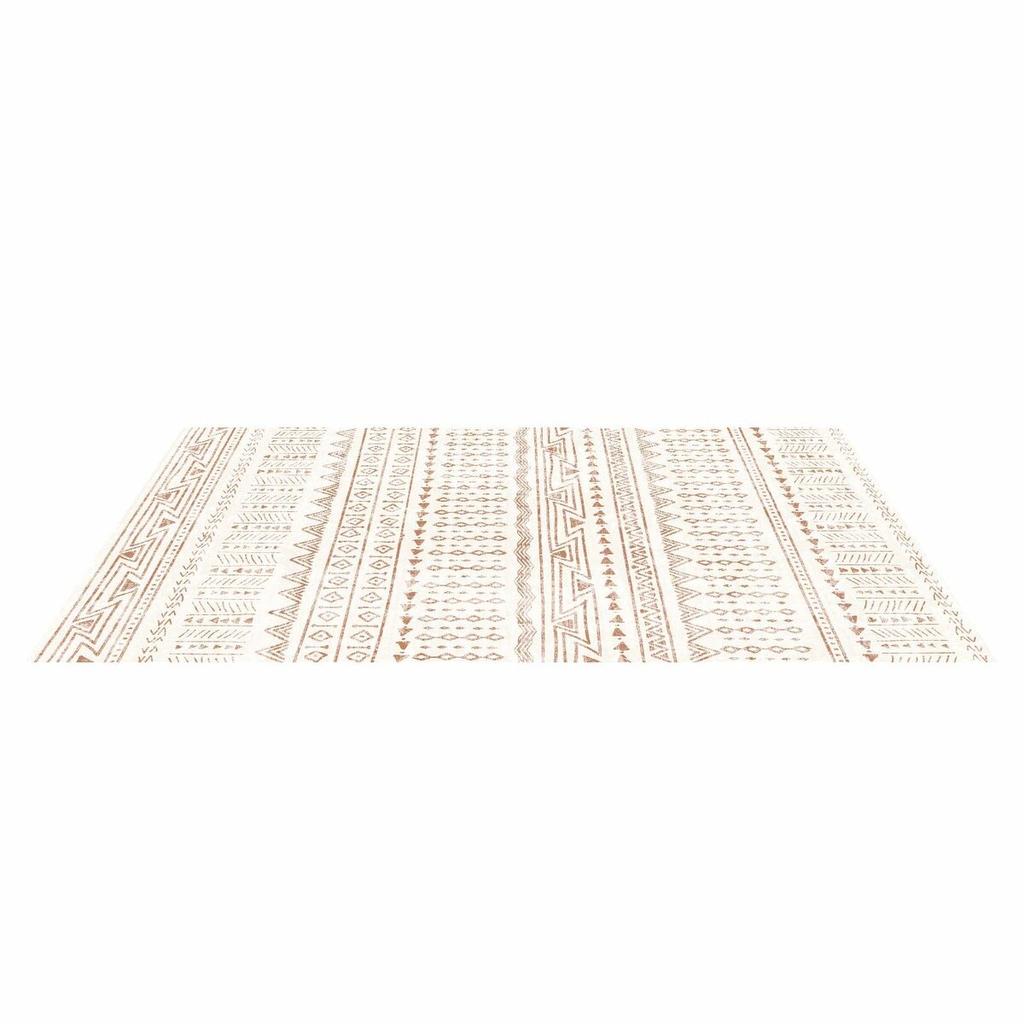 Large Area Rug 5x8 Ft Anti-Skid and Tear-Resistant Floor Mat Modern Beige