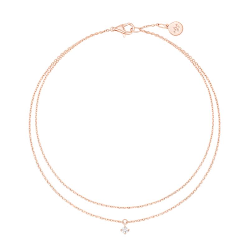 

J.ESTINA LALA J 2-Line Anklet (JJLJAQ1BF323SR230) single type