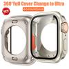 Wechseln Sie zu Ultra 360 Full Protector Case für Apple Watch 45 mm 44 mm Displayschutzfolie aus gehärtetem Glas für IWatch Series 8 7 6 SE 5