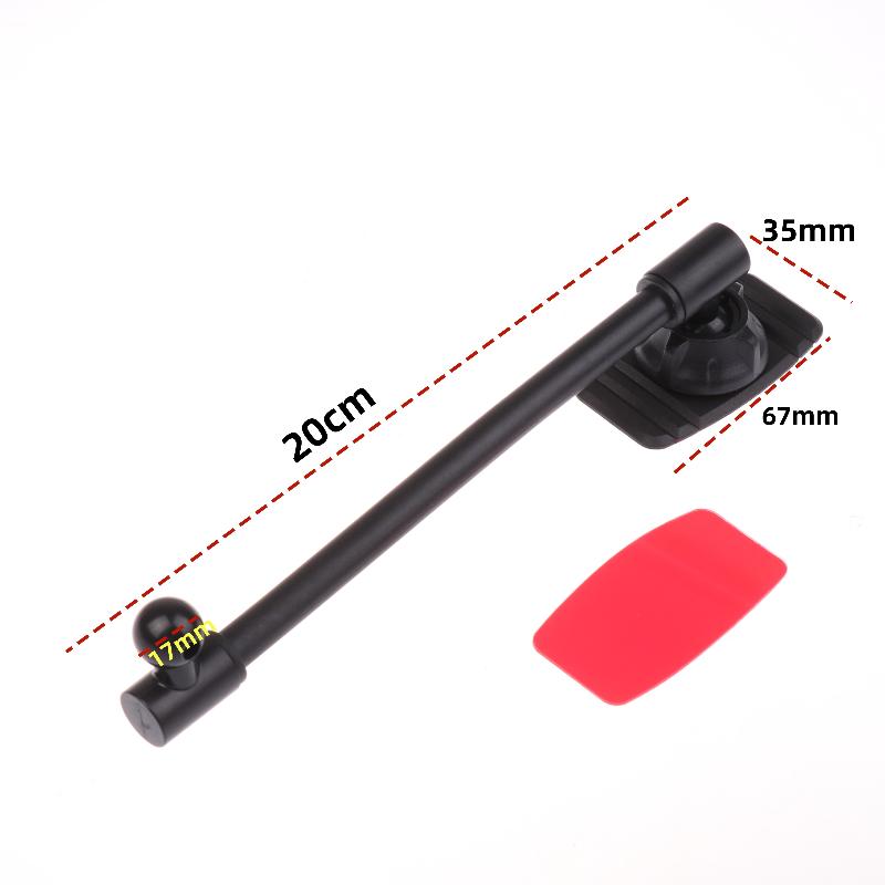 1 Set Car Dashboard Windshield Cellphone Mount Stand 17mm Ball Head Arm Base For Car Phone Holder Nano Glue Sticker Base