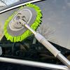 Car Cleaning Brush with Long Pole 360 Degrees Rotating Head Microfiber Brush Telescopic Handle Automotive Cleaning Mop Tools
