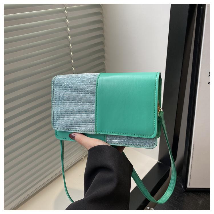 Summer Foreign Style Shiny Small Bag Women 2025 New Trendy Fashion Versatile Messenger Bag Versatile Small Square Bag Women
