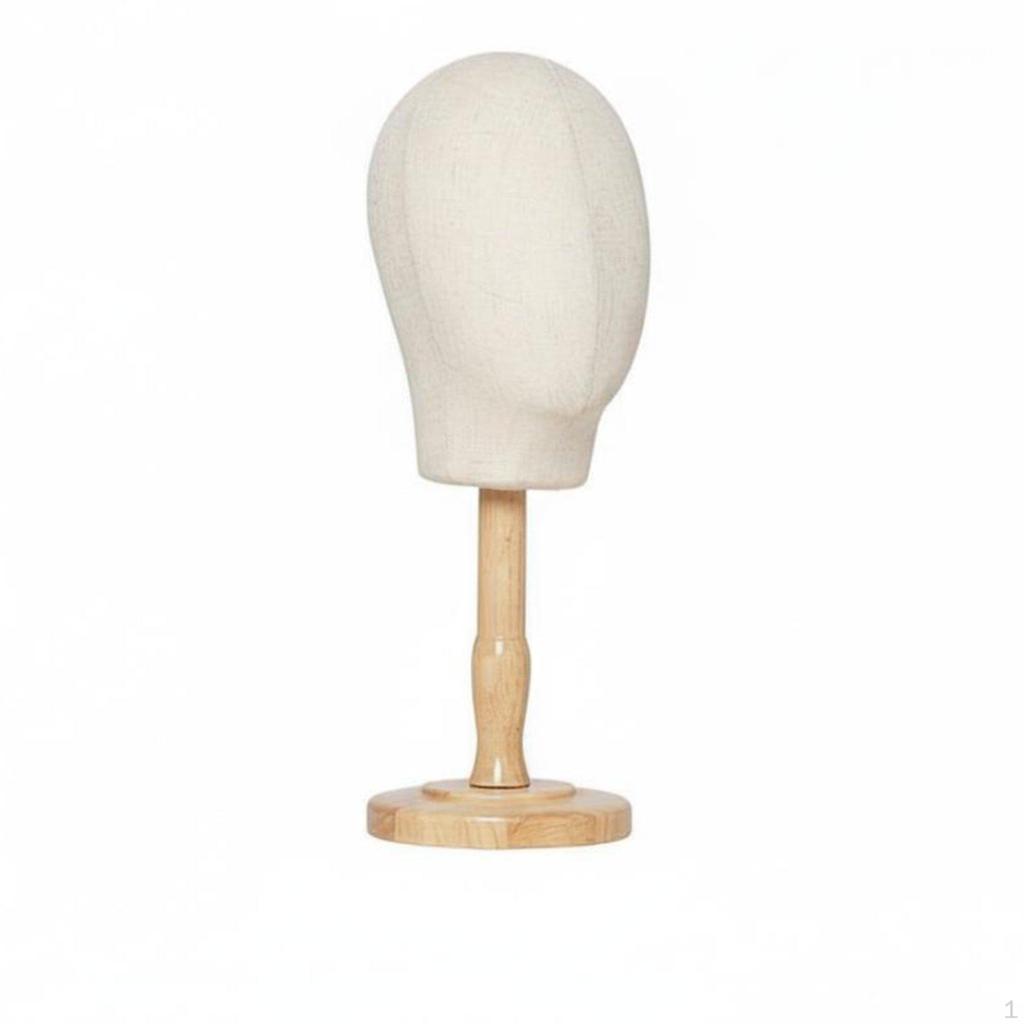 Espositore per Cappelli in Legno Supporto da Tavolo in Legno Massiccio Previene la Deformazione Manichino a Testa a Cupola