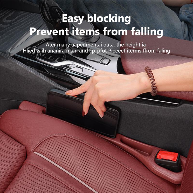 SEAMETAL 2PCS Car Seat Gap Filler Seat Leak Proof Filling Strip Universal Side Seam Plug Strip