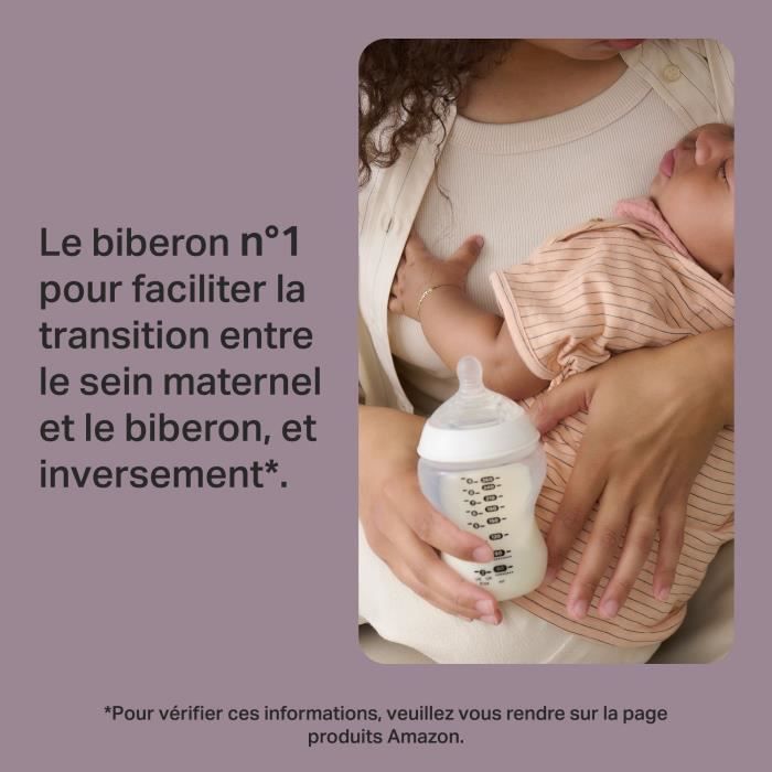 Tommee Tippee Biberon Kit Naissance Nouveau-Né Natural Start, Tétine, Anti-Colique, Auto-stérilisant, Bleu