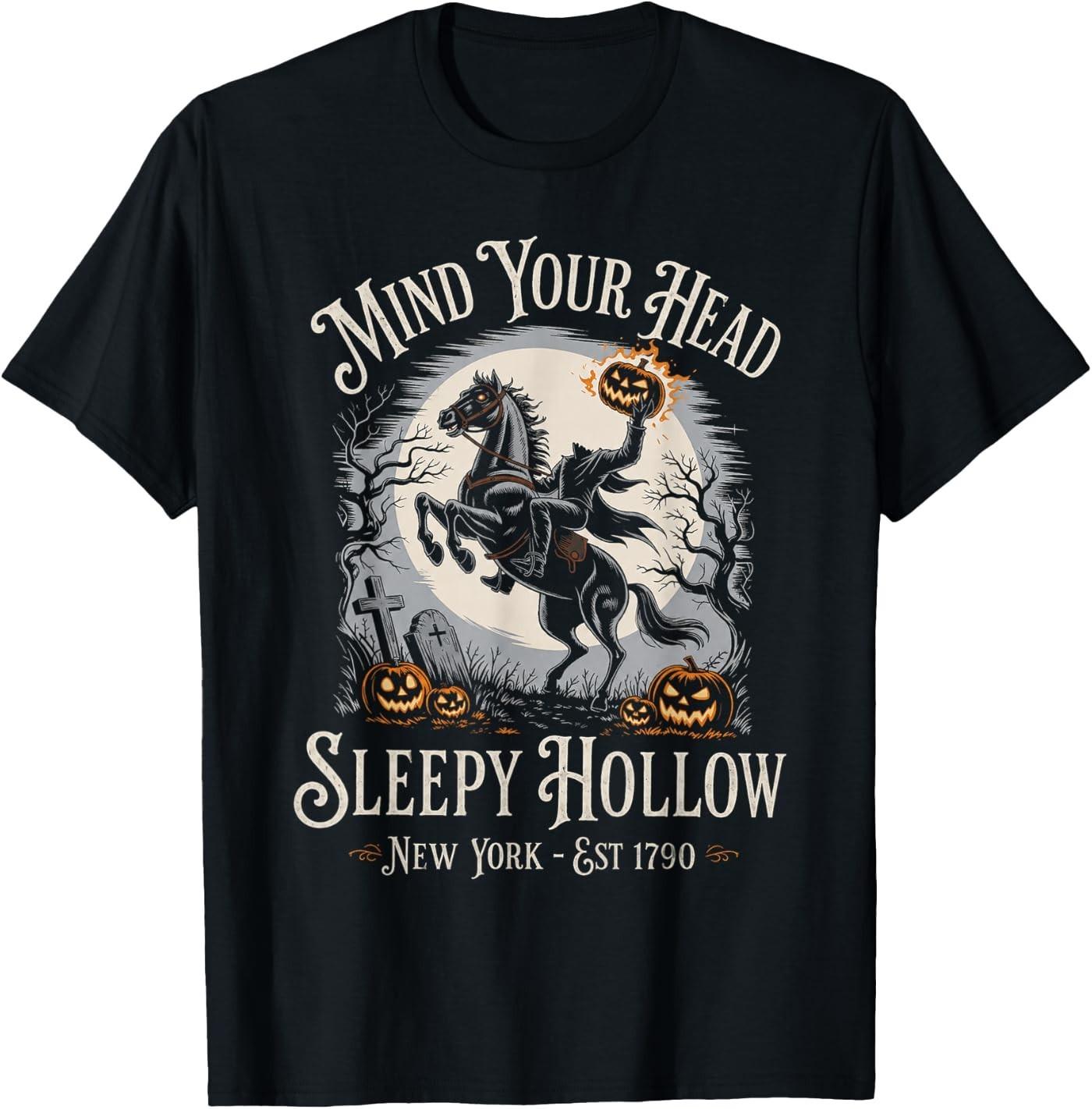 Vintage Mind Your Head Sleepy Hollow Headless Horseman T-Shirt M