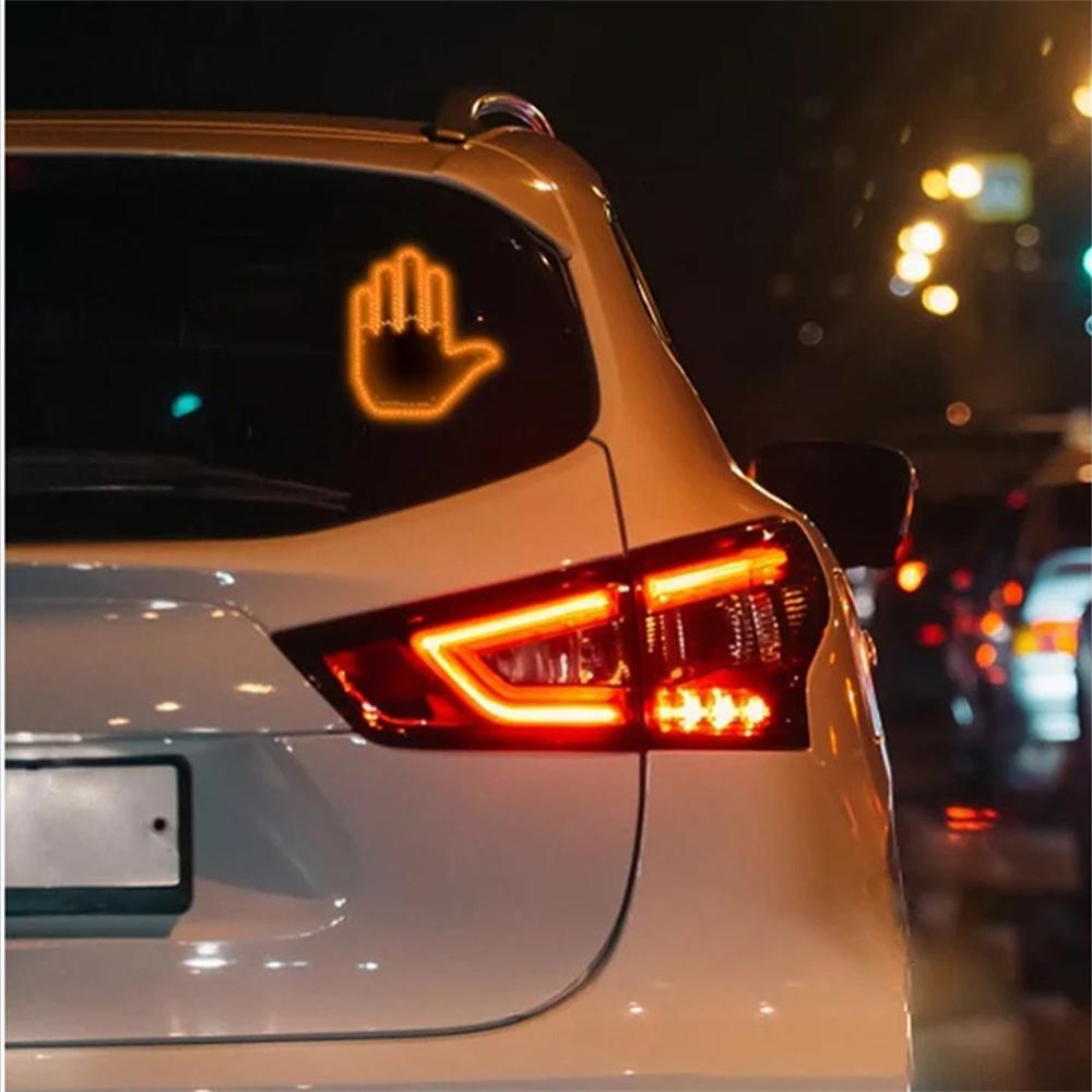 LED Illuminated Gesture Light Car Finger Light Finger Gesture Light Hand Lamp