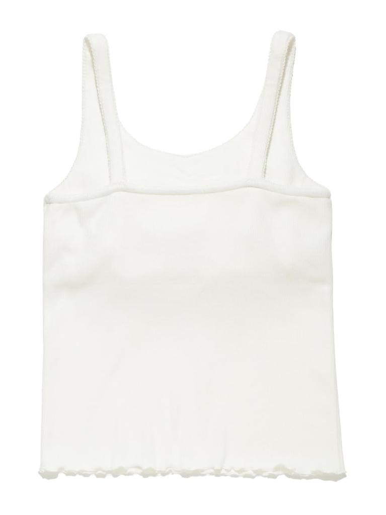 Gelato Pique Feuchtigkeitsspendendes Ripp-Camisole PWCT252272OWHTF mit Cup-Einsatz