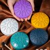 4 Inches Steel Tongue Drum Pro Kit 9-Note Rain Drum Sound Healing Instrument with Drum Mallet Outdoor Chakra Drum for Yoga