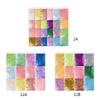 Resin Fillers 24/12 Candy Color Sequins Resin Jewelry Supply Iridescent Glitter Flakes for Resin Mold Jewelry Making