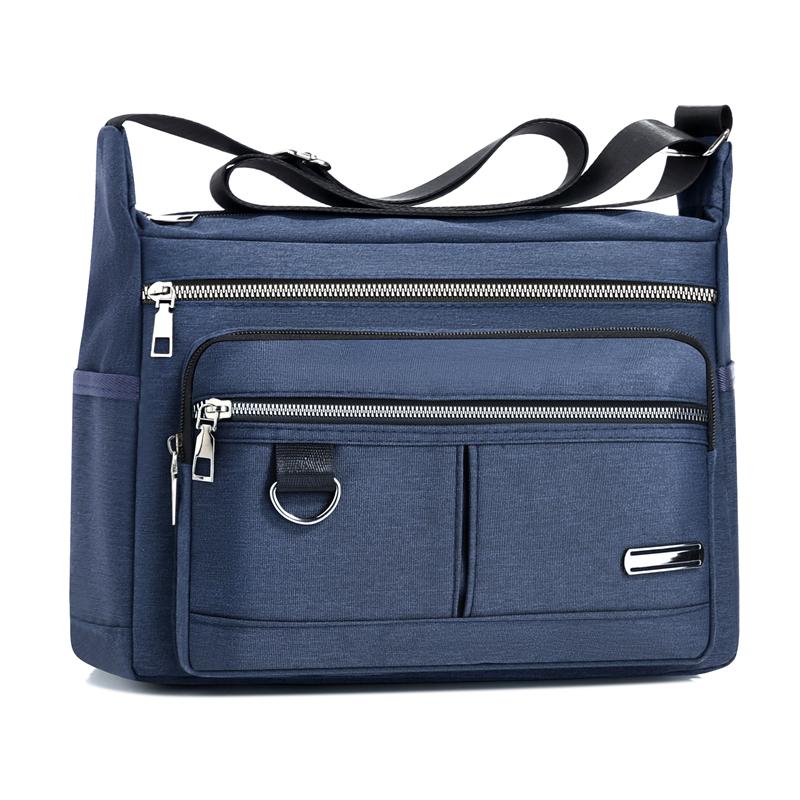 Large Capacity Business Men's Bag Water-repellent Shoulder Bag Commuter Crossbody Bag