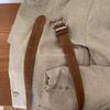 Belt Suede with Jeans Trousers Belt Women's Retro Belt Women's Premium Design Sense Frosted Velvet Versatile