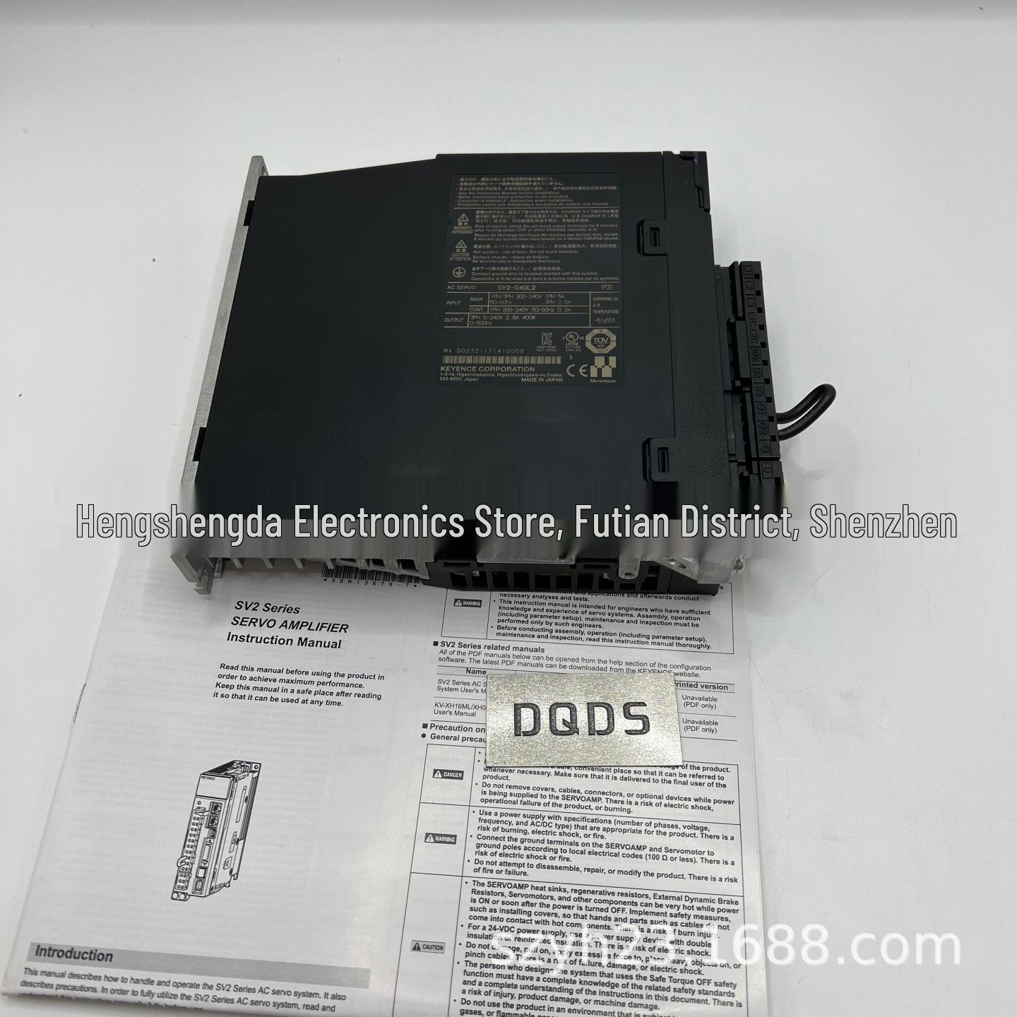 

SV2 Series AC Servo System: SV-500L2, SV-500P2, SV2-040L2, SV-300L2, SV-300P2. SV2-040L2