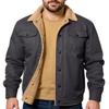 Men's Outdoor Casual Loose-Fit Fleece-Lined Cotton Work Jacket