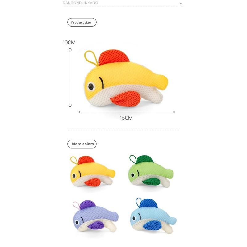A soap bag for playing while scrubbing and bathing Cute Whale - Shaped Sponge Soft Exfoliating Shower Loofah for Kids & Adults