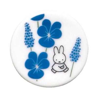 Dick Bruna Plat pour Baguettes Lave-vaisselle Fleur Fabriqué en 208696 "Miffy" Repose-plat, Env.. 4cm, Sûr, Motif, Bleu, Japon,